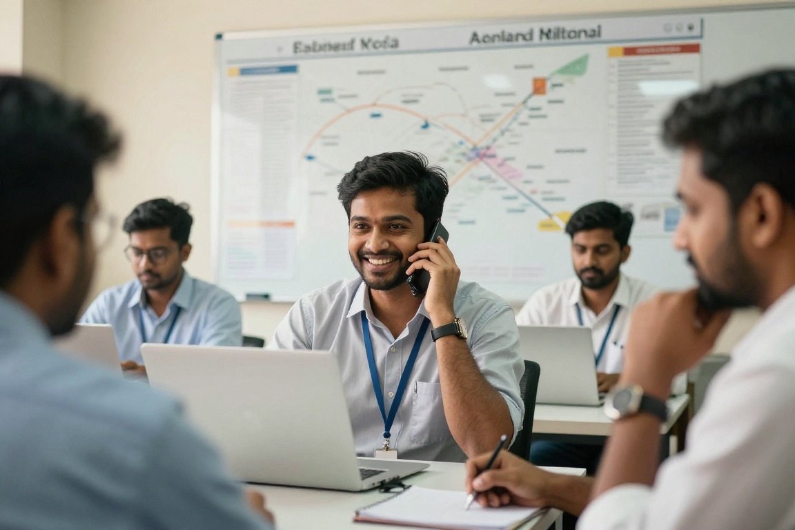 The Empire Overseas Recruitment team in the Kochi office
