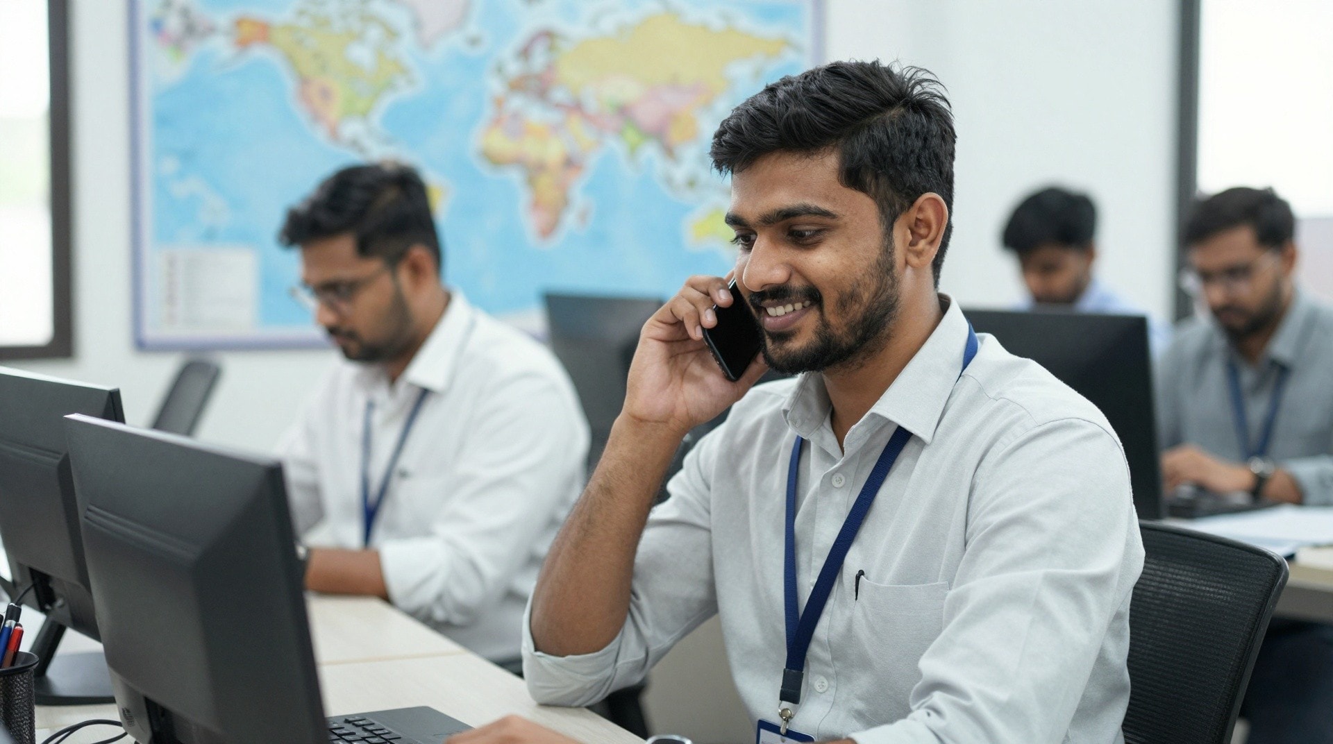 The recruitment team at work